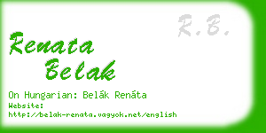 renata belak business card